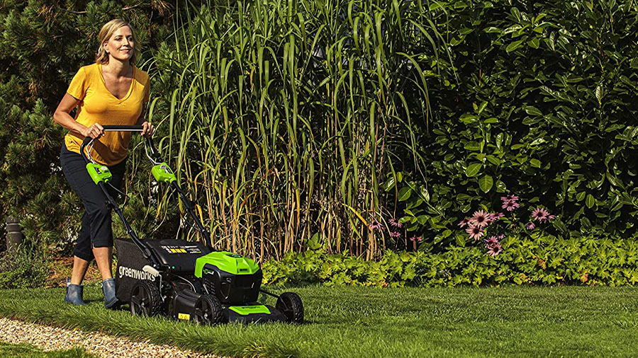  La tondeuse à gazon GD40LM46SP Greenworks