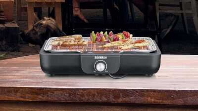 Barbecue électrique eBBQ 2300 W avec grill inox SEVERIN